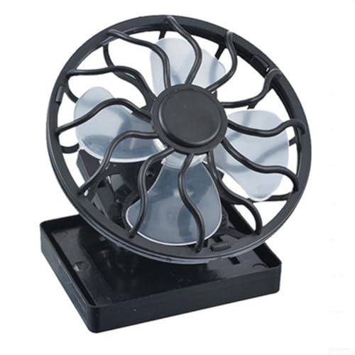 Ventilador solar funcional que ofrece velocidades ajustables basadas en la intensidad de la luz solar, ideal para eventos al aire libre como picnics o viajes de un día (B)