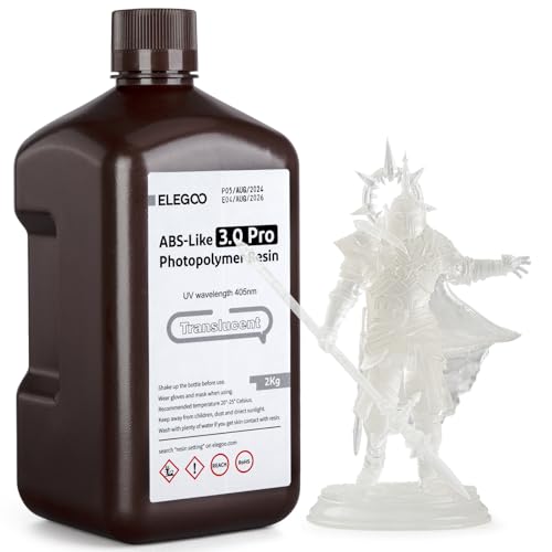 ELEGOO ABS-Like Resin 3.0 Pro, Higher Scratch-Resistance 3D Printing Photopolymer Resin, 405nm UV Resin for MSLA/DLP/LCD