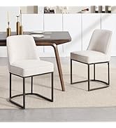 BFZ Dining Chairs Set of 2, Upholstered Mid Century Modern Dining Room Chairs with High Back and ...