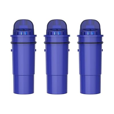 Overbest 7010 Filter Replacement for Pur®, Pur® Plus Water Filter Pitchers and Dispensers, CRF950Z, PPF951K, PPF900Z Water Filter, NSF Certified Pitcher Water Filter, 3 Pack