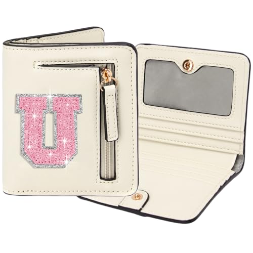 Image of Birthday Gifts for Teen Girl Kids Wallet Girl Wallets Small Initial Rfid Wallet Teen Girls Gift Preppy Stuff for Girls Beige U