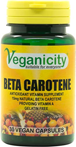 Veganicity Beta Carotene 15mg, 30 Capsules