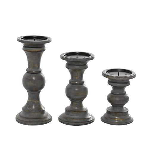 Deco 79 31877 Wood Decorative Candle Holder Candle Stand thumb #2