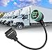 AMHTDOL J1939 OBD2 Adapter Cable Fits Truck Diagnostic Scanner/Code Reader, 9 Pin to OBD2 16 Pin Connector, J1962-J1939 for Cummins Diesel Engine, Fit for Truck ELD and GPS Tracker