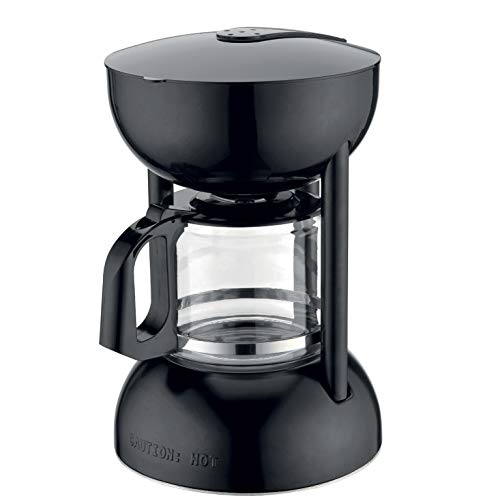 GT Outdoor Camping Coffee Brewer, Stove Coffee Maker, Black Finished with Glass Carafe