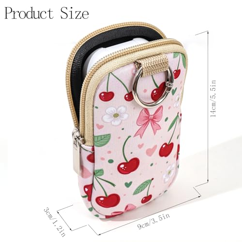 2 Pack Hand Sanitizer Spray Case Compatible with Touchland, Hand Sanitizer Holder, Mini Zippered Pouch, Fashion Accessory with Snap Hook for Glow Mist and Power Mist 1FL OZ3