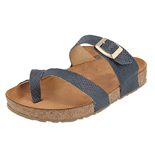 Image of HAFLINGER unisex-adult Summer Genuine Leather Comfort Anatomic Footbeds Straps Juno Sandals