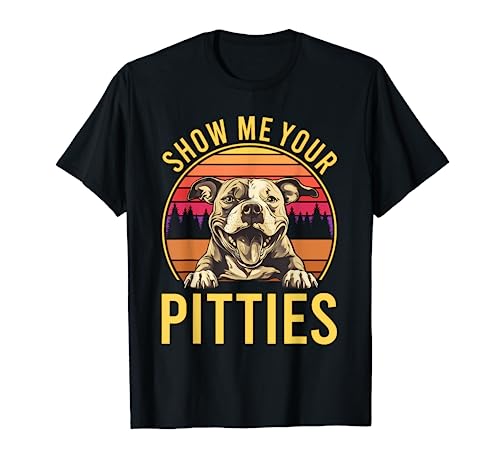 Pitbull Muéstrame tus pties Pittie Pit Bull Terrier Vintage Camiseta