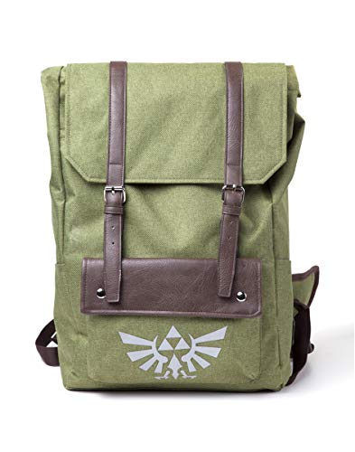 Difuzed Mochila con Capucha Zelda (Logo Link) Unisex Adulto, Verde, 35 x 45 x 12 cm