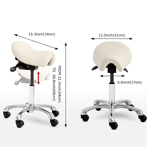 Cadeira ergonômica – banquinho ajustável para salão, spa, desenho, tatuagem e tecnologia de cílios
