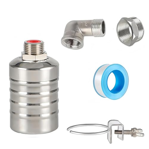 Image of HASTHIP 1 /2 inch to 3 /4'' Float Valve for Water Tank 304 Stainless Steel Auto