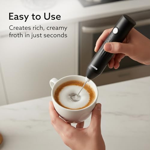 AGARO Regal Rechargeable Milk Frother, 3-Speed Handheld Electric Whisk with Stand, Portable Mixer for Coffee, Lattes, Hot Chocolates, Shakes & Eggs, Home & Office Use, Stainless Steel - Image 5