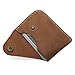 Yantahms Handmade Vintage Leather Card Wallet with Decorative Snap Closure – Slim Bifold Design, Two Sizes (Large 4.1
