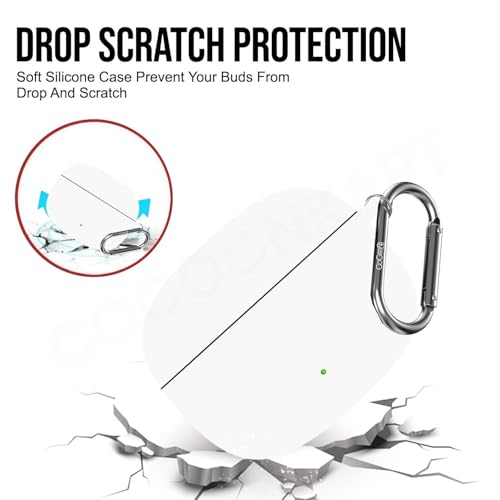 Image of Soft Silicone Case Cover for OnePlus Nord Buds 4 Pro (White)