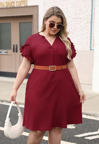 Image of Celkuser Plus Size Casual Summer Shirt Dress for Women