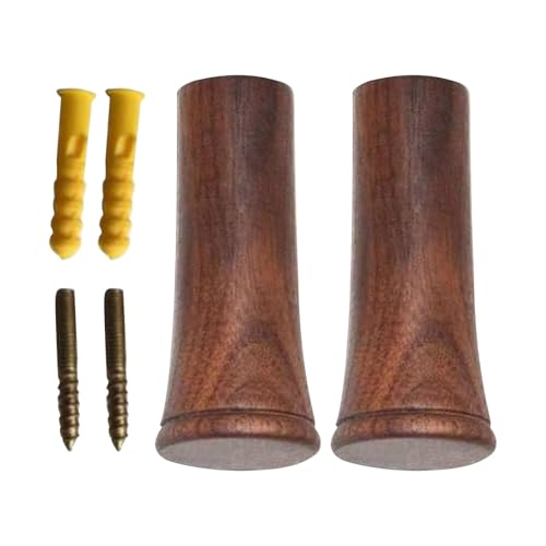 Soporte para ropa de pared de madera para 2 piezas, soporte para mochila, gancho sólido, organizador de entrada para bolso, bufanda, ropa | Entrada pasillo casa regalos Navidad
