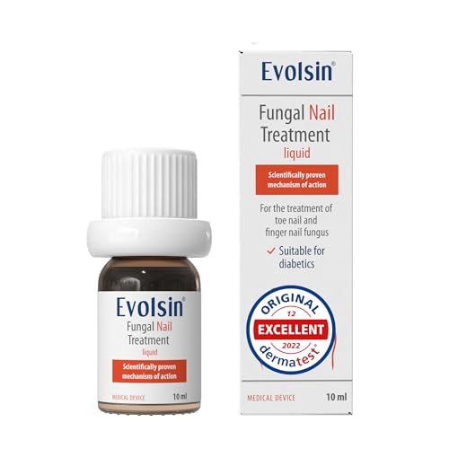 Evolsin® Anti-Nail Fungus Liquid I 10 ml I Scientifically Tested Remedy Against Nail Fungus I Fast and Intensive Nail Fungal Treatment