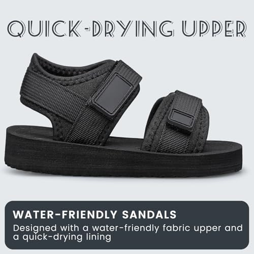 Image of BNV Toddler Little Kid Sandals Boys Girls Adjustable Strap Open-Toe Summer Outdoor Unisex Child Sport Beach Sandals(Toddler /Little Kid /Big Kid)