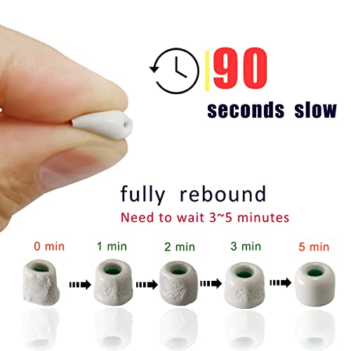 Image of Luckvan Memory Foam Eartips for Sony WF-1000XM4 /1000XM5 Replacement Earbuds Tips Sony WF-C500 /LinkBuds S /1000XM3 WF-XB700 WI-1000X fit Charging Case 4 Pairs Gray Small