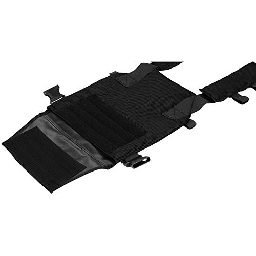 Lancer Tactical Polyester Airsoft QR Lightweight Tactical Vest Nylon Black Adjustable Combat Training