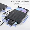 External DVD/CD Drive, DVD Player for Laptop 8 in 1, Portable CD Burner +/-RW Drive, CD Player for ROM Rewriter Burner, Compatible with Laptop, Desktop PC, Windows MacBook Linux Mac OS (8 in 1)