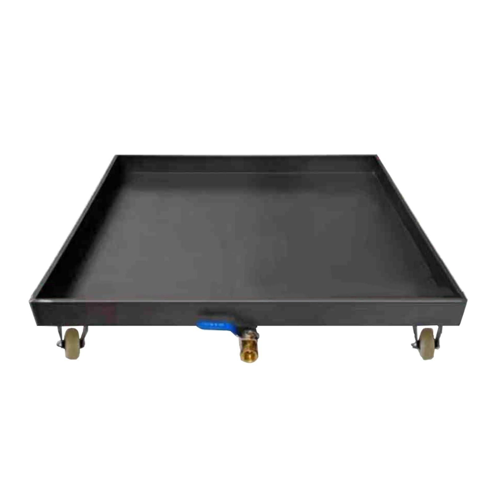 Palette stockage fûts métal industriel 65x65 avec bac récupération