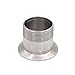 DERNORD Sanitary Male Threaded Pipe Fitting to 2 INCH (OD 64mm Ferrule) TRI CLAMP (Pipe Size: 1.5