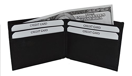 LeatherBoss Men's Super Slim Wallet With Outside ID And Back Pocket2