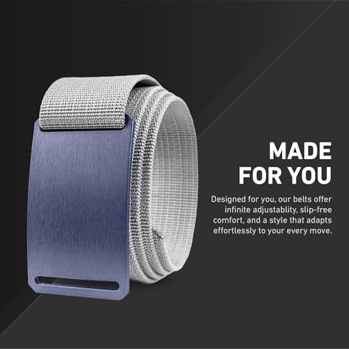 GRIP6 Bluesteel Belt: Durable Belts for Men & Women, Versatile Nylon Tactical Belt for Work, Golf, Casual & Outdoor Use4