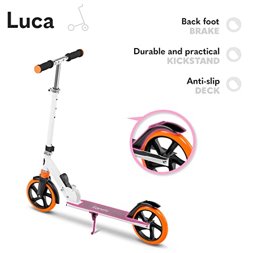 LIONELO Luca Roller kinderen volwassenen step tot 100 kg wielen 200 mm ShockResist schokdemper instelbare stuurhoogte… - Afbeelding 7