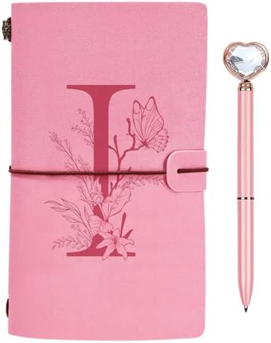 Taccuino In Pelle PU Con Penna Diamante - Diario A5 Rosa Per Donne, Regalo Compleanno O Festa Della Mamma