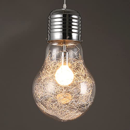 Lámparas Colgantes De Vidrio de estilo industrial con elegante estructura metálica robusta 2