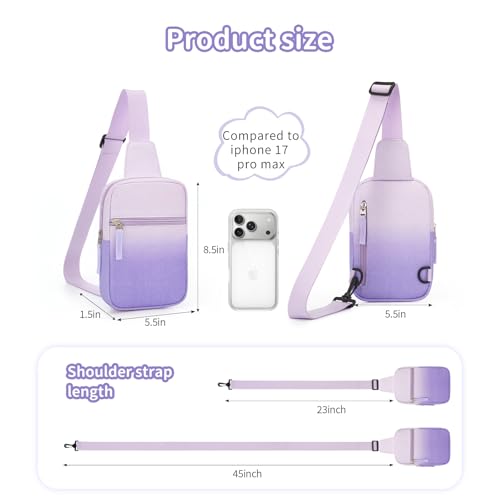 Image of Birthday Gifts for 8 9 10 11 12 Year Old Teens Girls Kids, Fanny Pack Crossbody Bag Sling Belt Bags Purse, Dorm Travel Essentials for Girls Fashion, Preppy Tween Teen Girl Gift Trendy Stuff