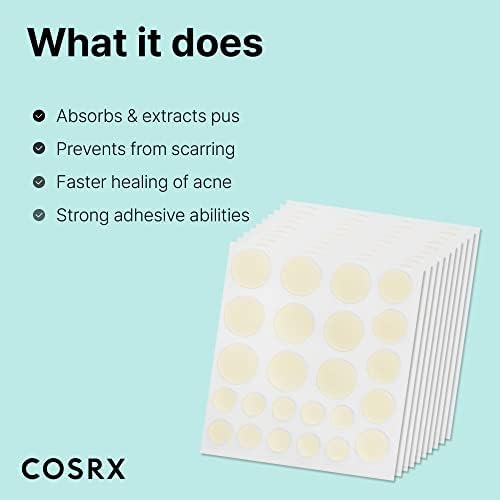 COSRX Master Patch Original Fit (240 counts) Absorbing Hydrocolloid Spot Treatment Fast Healing, Blemish Cover, Acne Spot Stickers, 3 Sizes