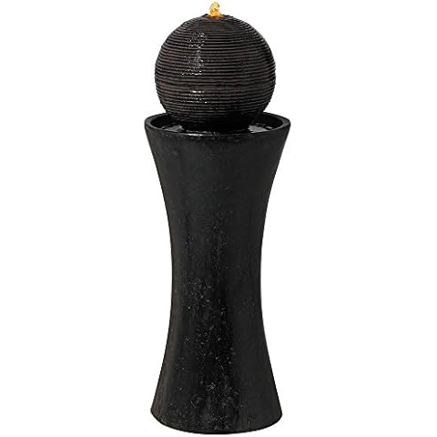 Dark Sphere Modern Zen Outdoor Floor Water Fountain thumbnail
