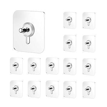 Shanya Wall Hooks for Hanging – Adhesive Wall Hook for Heavy Items | Wall Hanging Hooks, Strong Wall Hook for Home Organization (Pack of 15)