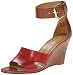 Nine West Women's Chekmayt Leather Wedge Sandal