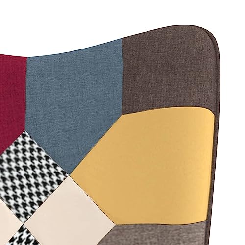 Fauteuil de salon en patchwork pour créer un coin lecture cosy