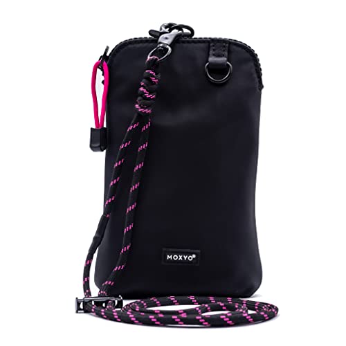 MOXYO Urban Nylon Crossbody Phone Bag, Small Lightweight and Durable Travel Bag With Removable, Adjustable Paracord Straps