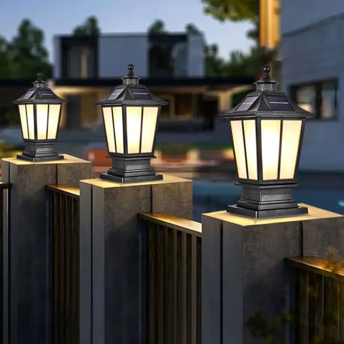 Farolas solares fáciles de instalar para iluminar senderos y villas 2