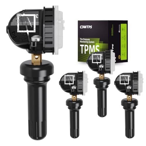 CDWTPS TPMS Sensor GM 4-Pack, 315MHZ Tire Pressure Monitor System for Chevy Silverado GMC Buick Cadillac Hummer Pontiac GM SAAB Saturn Replace#13598771,13598772,13586335,13581558,20923680