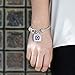 Inspired Silver - Star of David - Silver Braided Bracelet for Women - Square Charm Bracelet Jewelry Gift with Cubic Zirconia - Women's Charm Bracelet with Lobster Claw Clasp