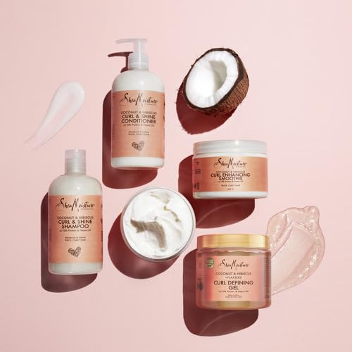 SheaMoisture Coconut Hibiscus Curl Enhancing Smoothie and Styling Gel Duo: Frizz Control, Curl Definition, Added Shine - Image 4