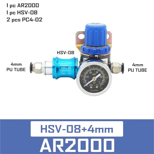 Régulateur de pression pneumatique AR2000 ajustement stable pour outils de précision - 3
