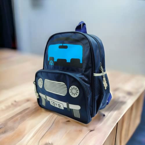 ANNACREATIONS Stylish Car Character School Bag For Kids Polyester School Backpack Pack Of 1 Pc - Image 7