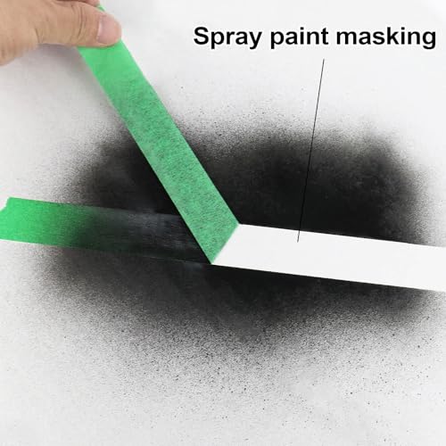 Image of BOMEI PACK Green Painters Tape 1 Inch Bulk - Paint Tape 20 Rolls x 1 Inch x 55 Yards - Green Masking Tape for Walls Painting, DIY Crafting, Edge Finishing and School Projects, Total 1100 Yards