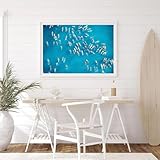 Yocheng Arte Paddle Out Surf lienzo pintura fotografía océano carteles e impresiones imágenes artísticas de pared para decoración del hogar 50x70cm Sin Marco