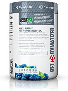 Dymatize Nutrition BCAA Complex 5050 Supplement Blends, Blue Raspberry, 33 Count