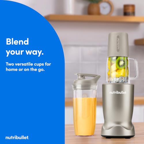 nutribullet Turbo Tumbler Edition, Personal Blender For Smoothies & Frozen Drinks, 24 Ounce Tumbler with boot, 32 Ounce Cup, Travel & To-Go Lids, 1000 Watt, Dune Beige, NB30400DB - image 2