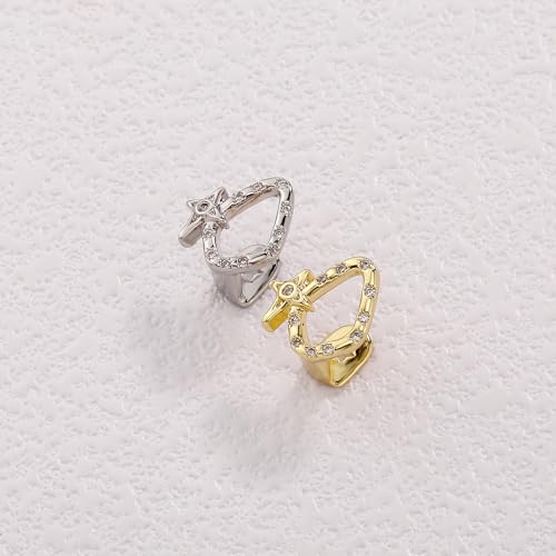 2PCS Grillz Hip Hop en combinación plateado y dorado miniatura 4